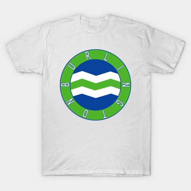 Burlington Flag Decal T-Shirt by ZSONN